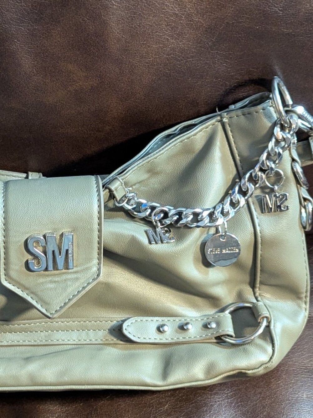 Steve Madden Olive Green BBreggy Shoulder Bag